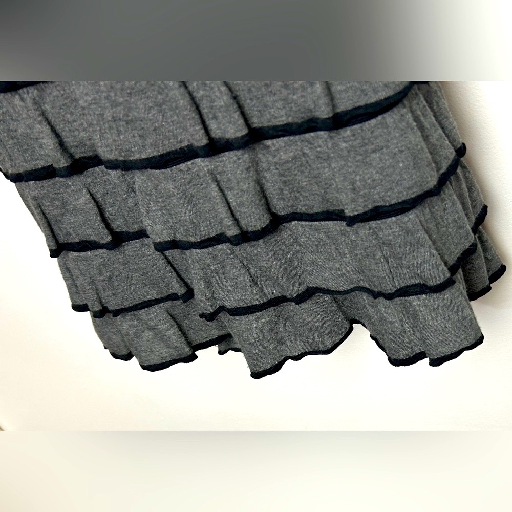Gray Tiered Mini Dress - Picture 7 of 11